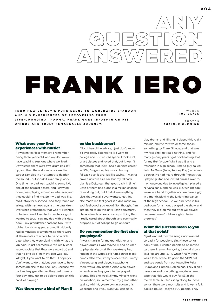 Rock Sound Magazine Preview Pages