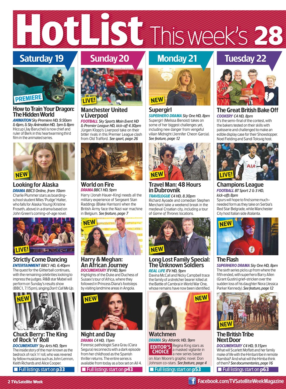 TV & Satellite Week Preview Pages