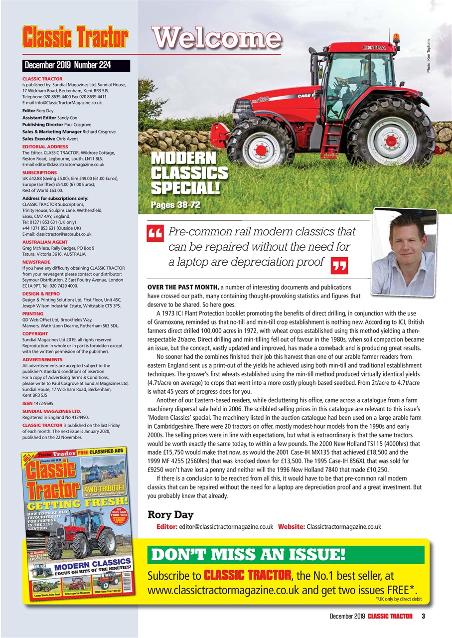 Classic Tractor Preview Pages