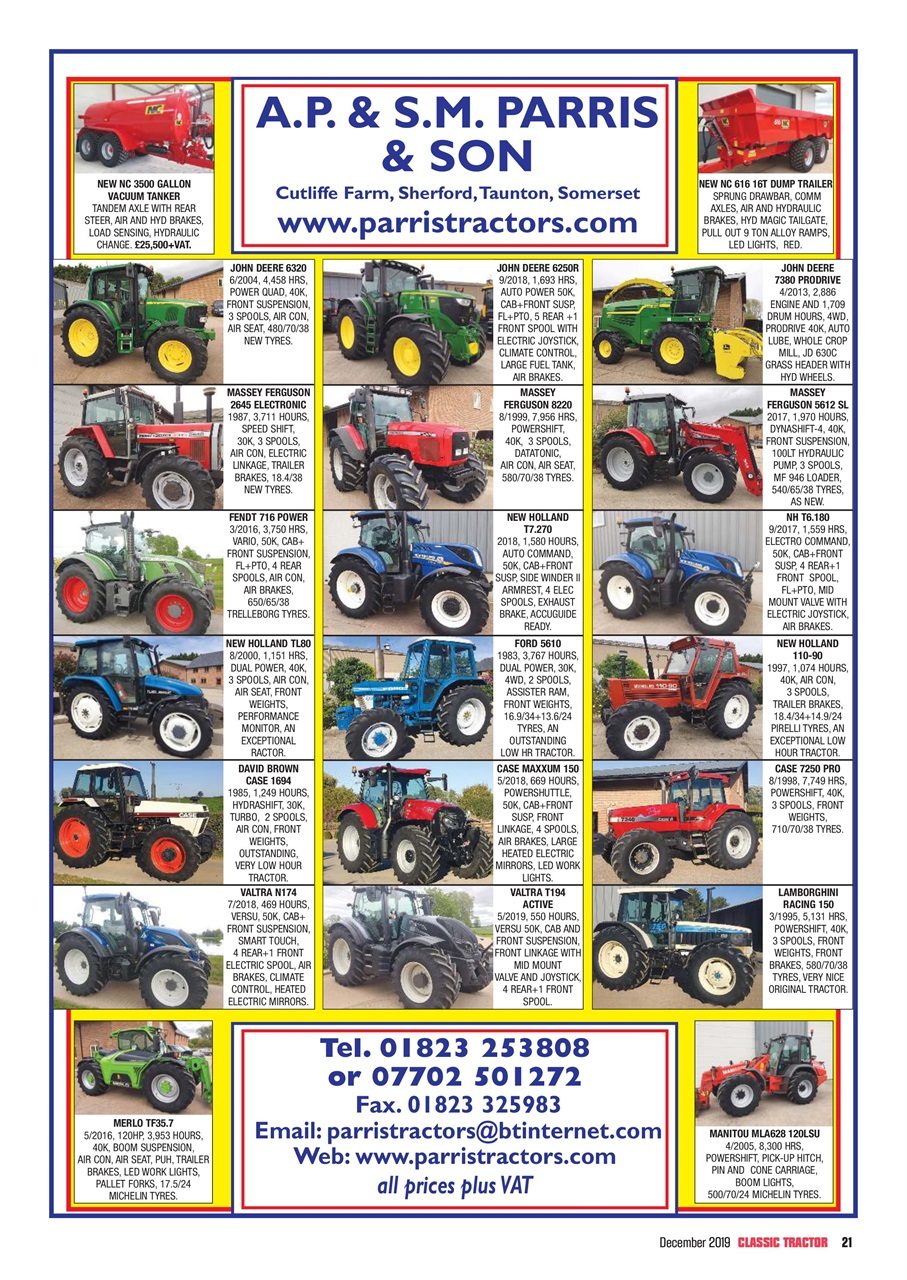 Classic Tractor Preview Pages