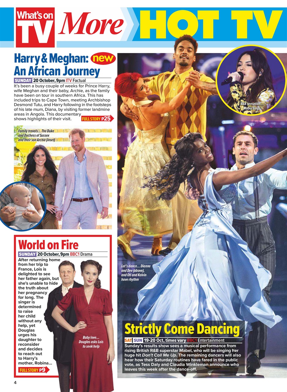 What's on TV Preview Pages