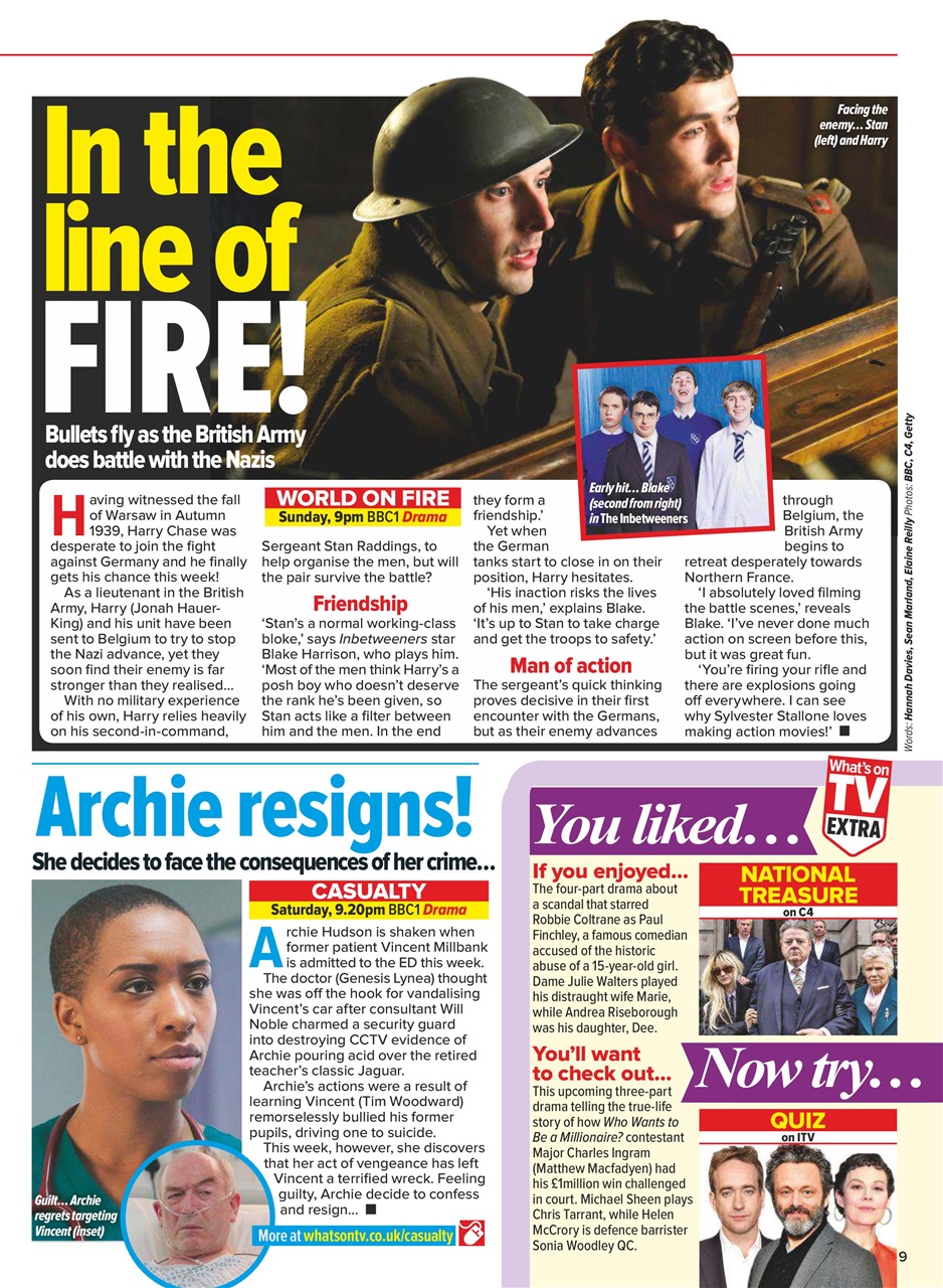 What's on TV Preview Pages