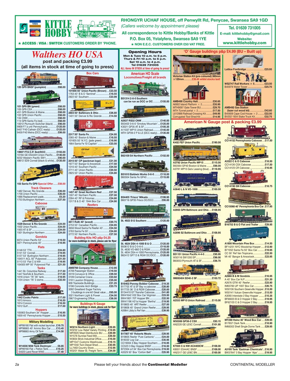 Continental Modeller Preview Pages