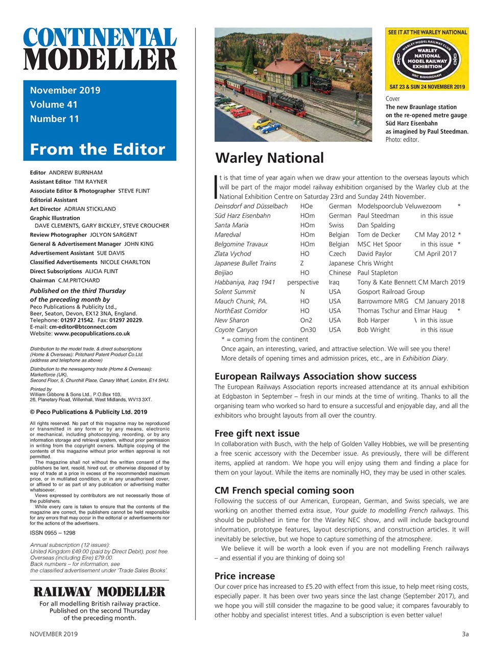 Continental Modeller Preview Pages