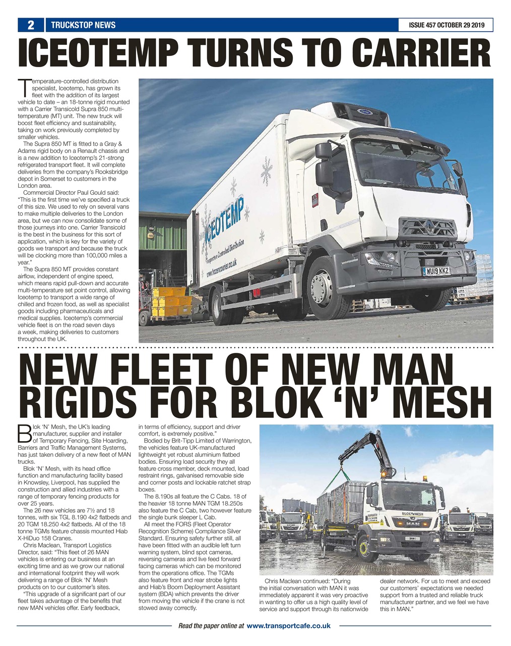 Truckstop News Preview Pages