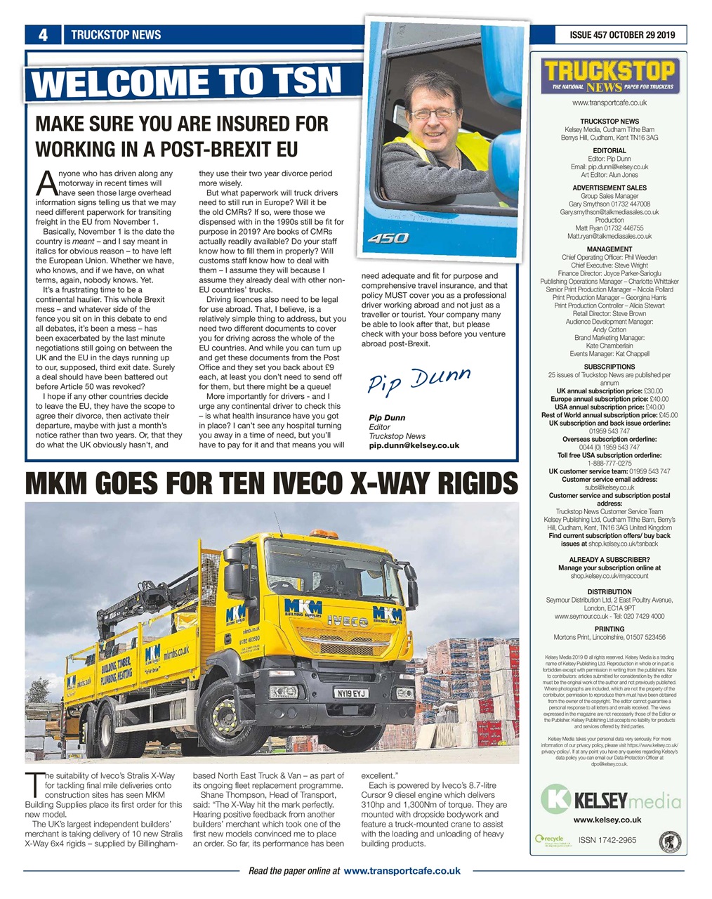 Truckstop News Preview Pages