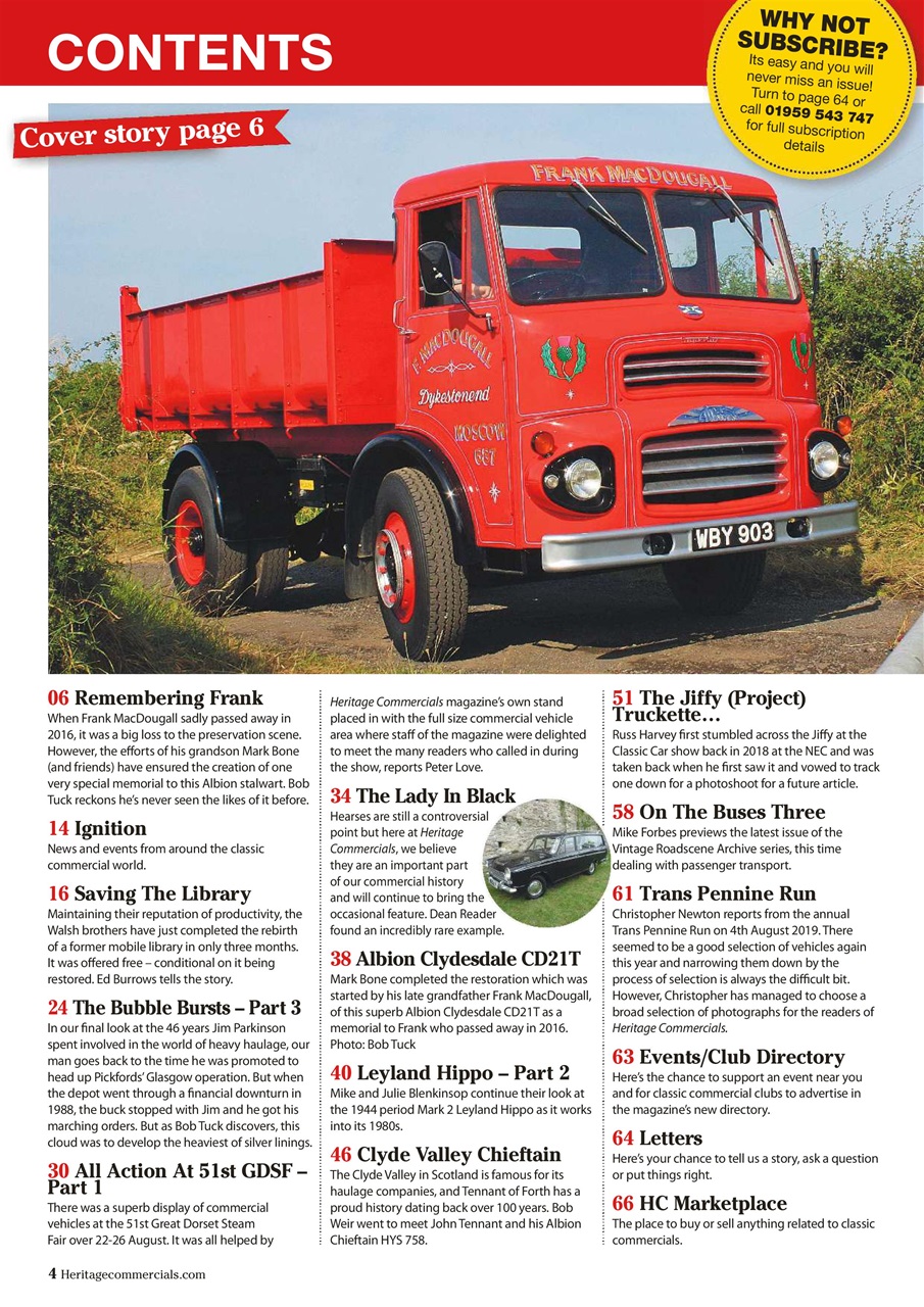 Heritage Commercials Magazine Preview Pages