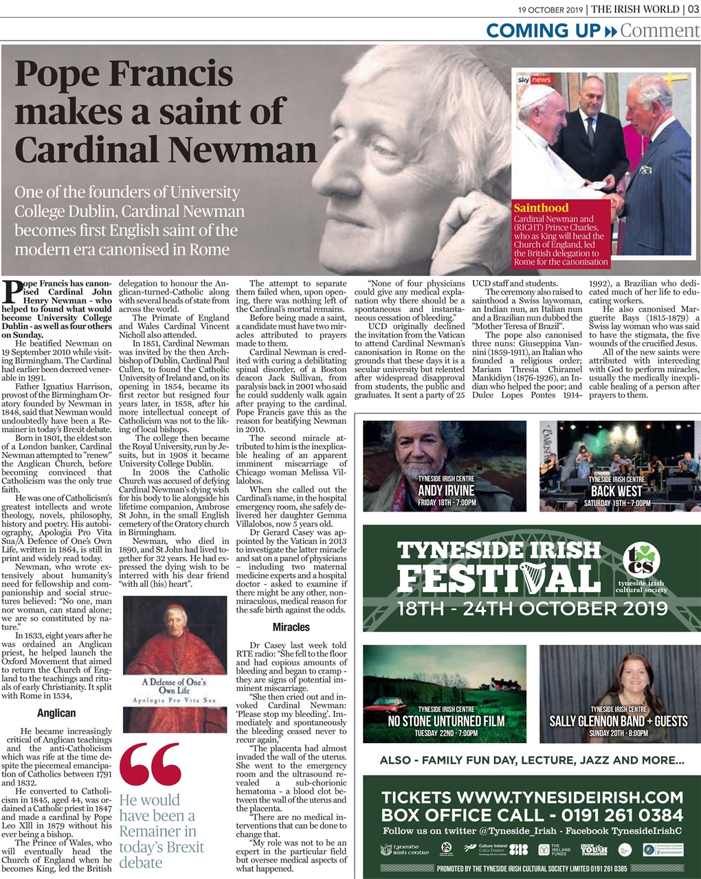 Irish World Preview Pages