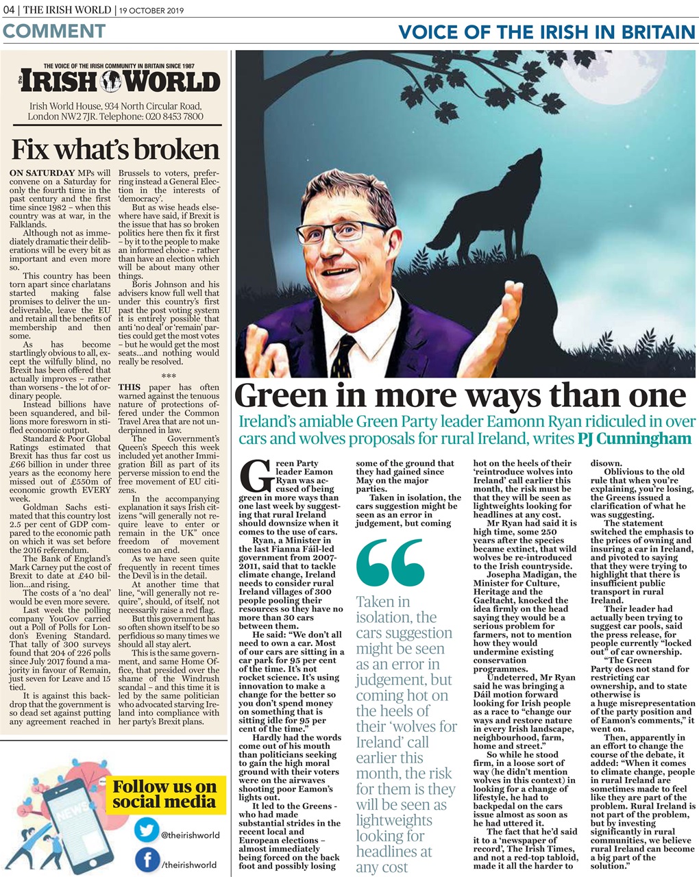 Irish World Preview Pages