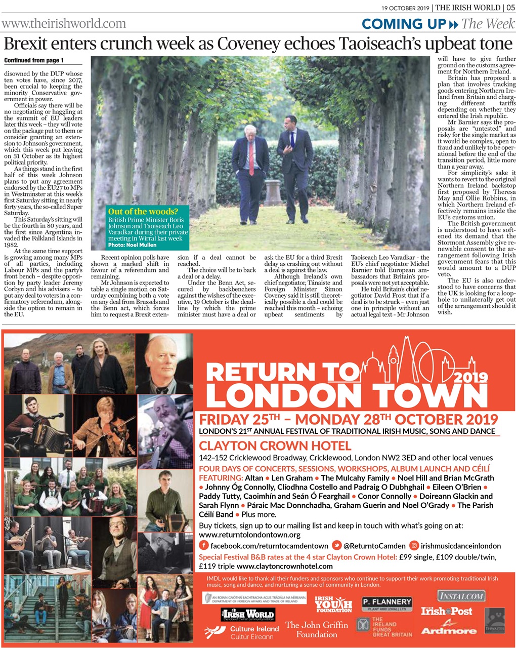 Irish World Preview Pages