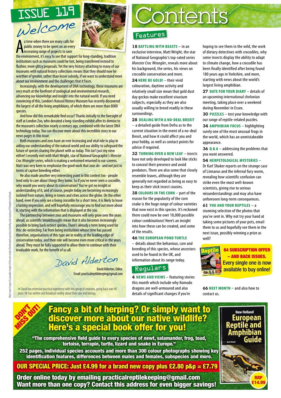 Practical Reptile Keeping Preview Pages