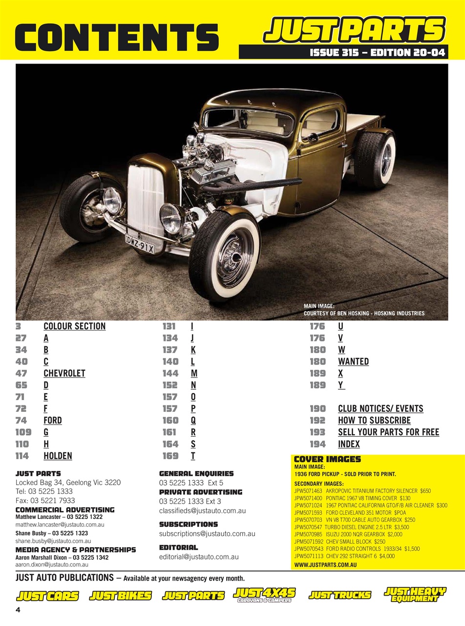 JUST PARTS Preview Pages