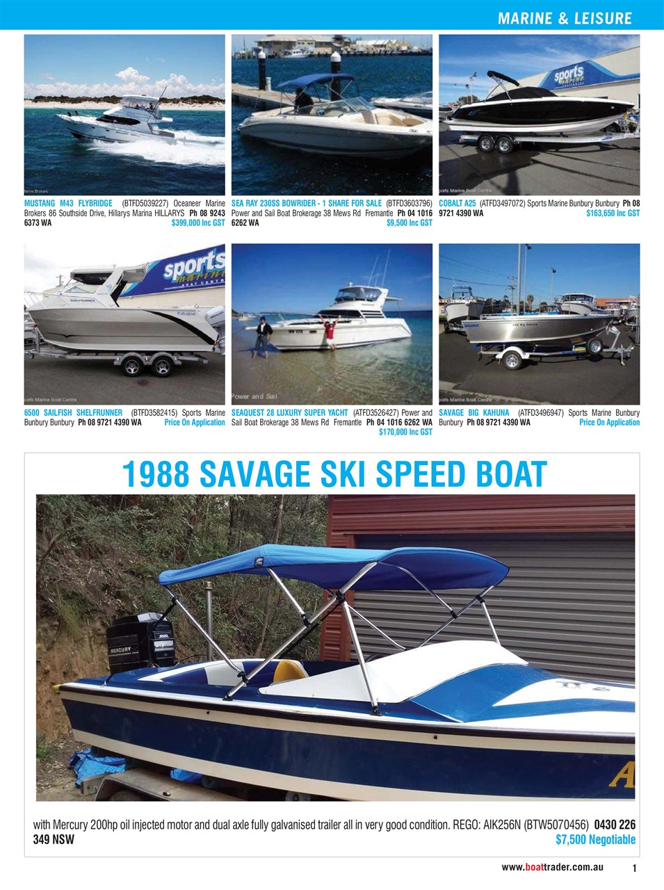 Boat Trader Australia Preview Pages