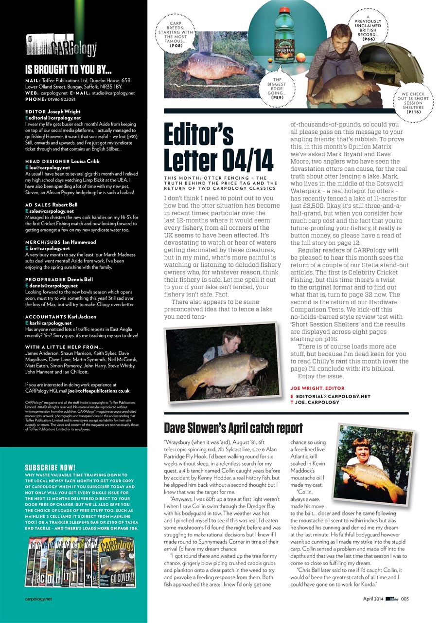 CARPology Magazine Preview Pages