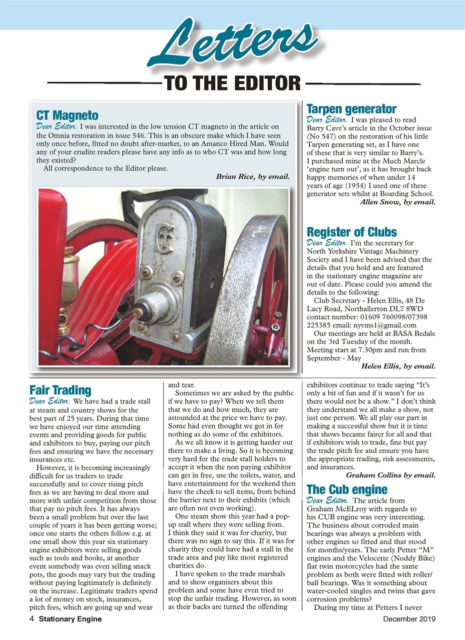 Stationary Engine Preview Pages