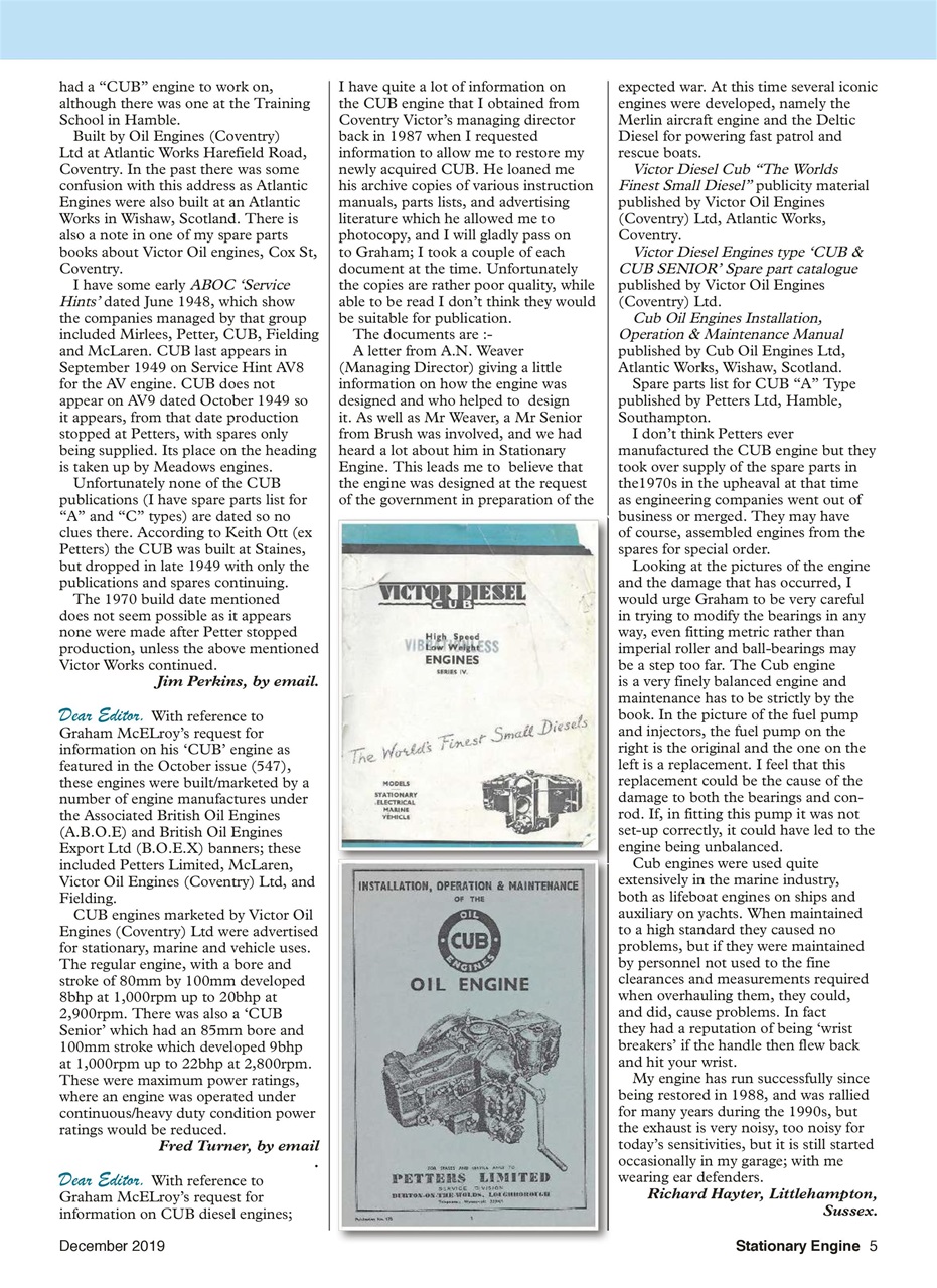 Stationary Engine Preview Pages