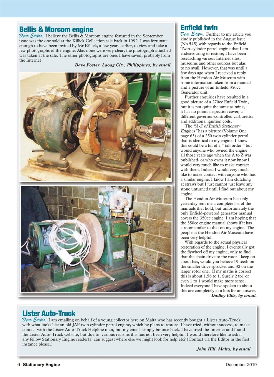 Stationary Engine Preview Pages