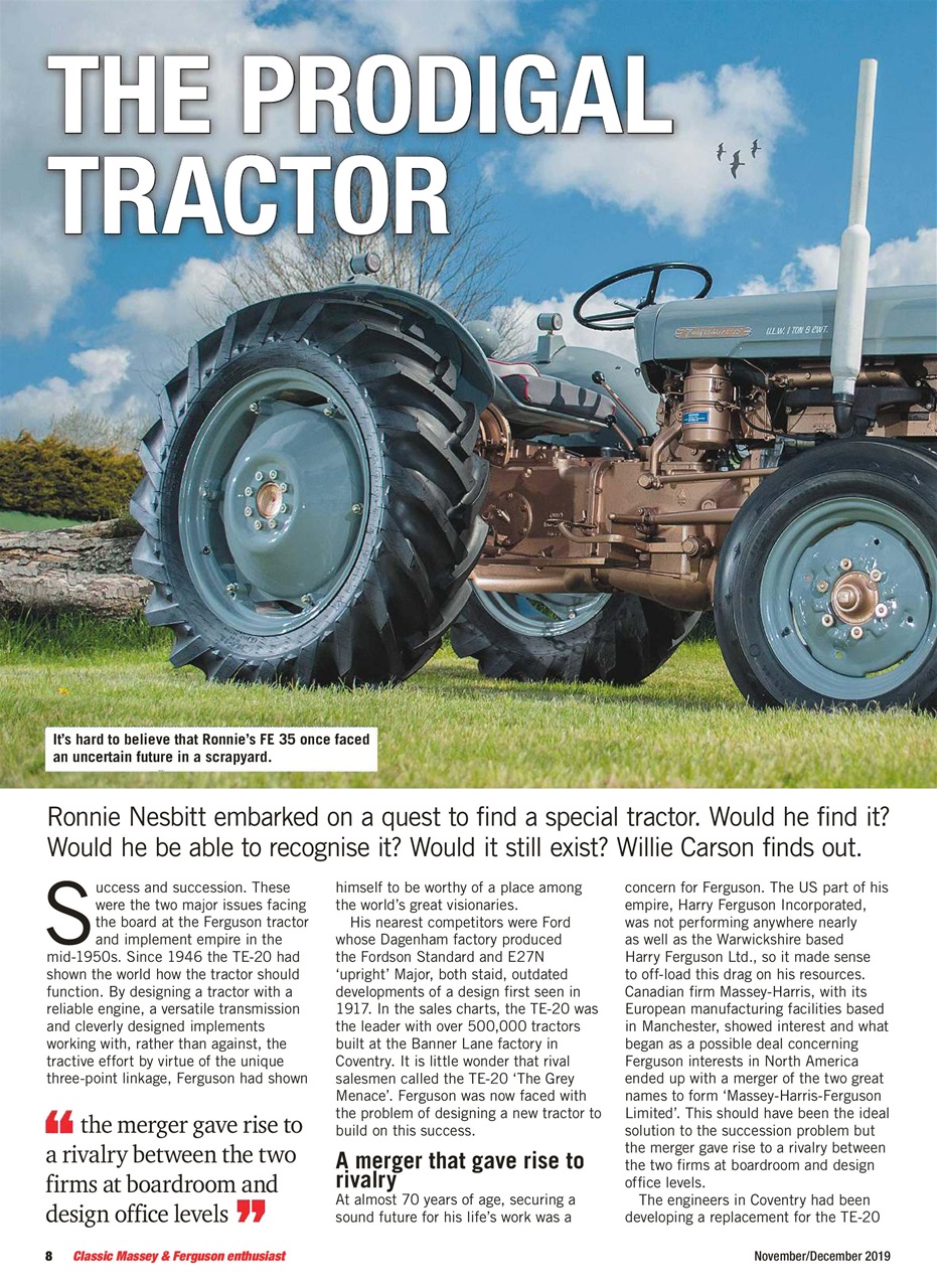 Classic Massey Magazine - Nov/Dec 2019 Back Issue