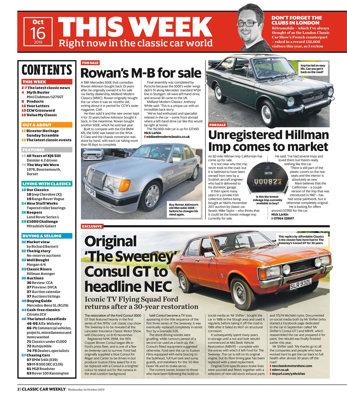 Classic Car Weekly Preview Pages