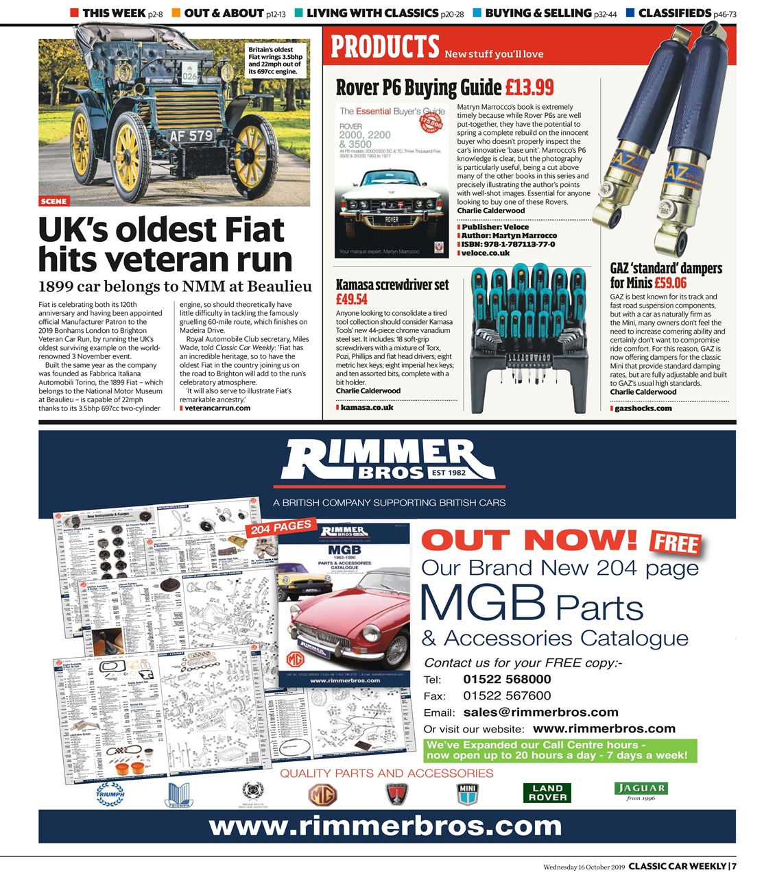 Classic Car Weekly Preview Pages