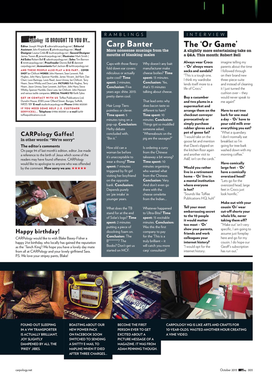 CARPology Magazine Preview Pages