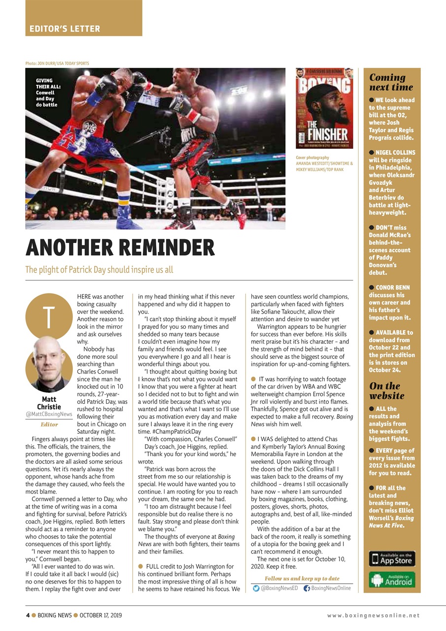 Boxing News Preview Pages