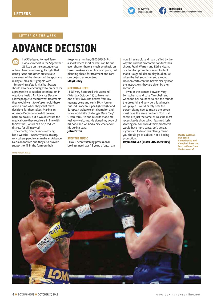 Boxing News Preview Pages