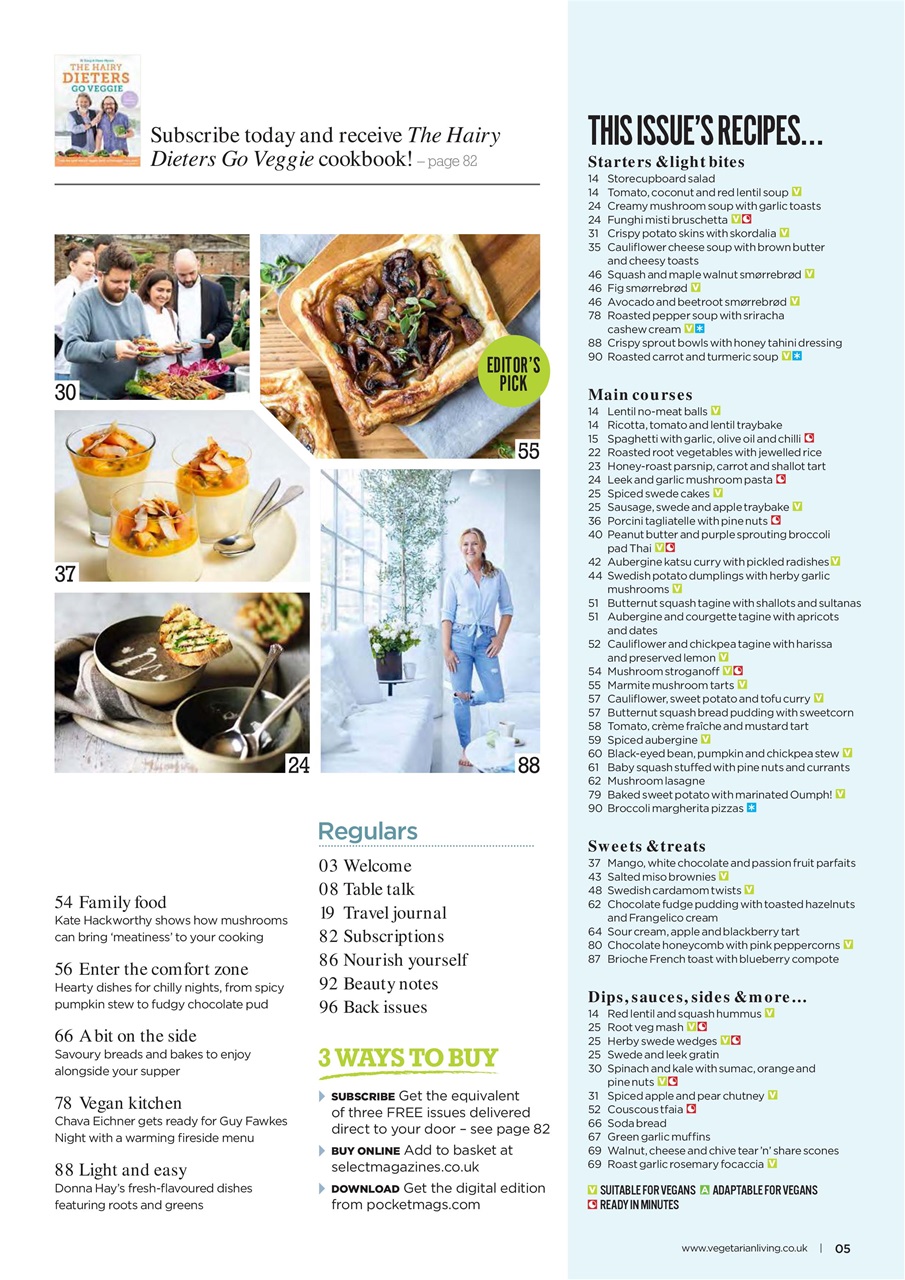 Vegetarian Living Preview Pages