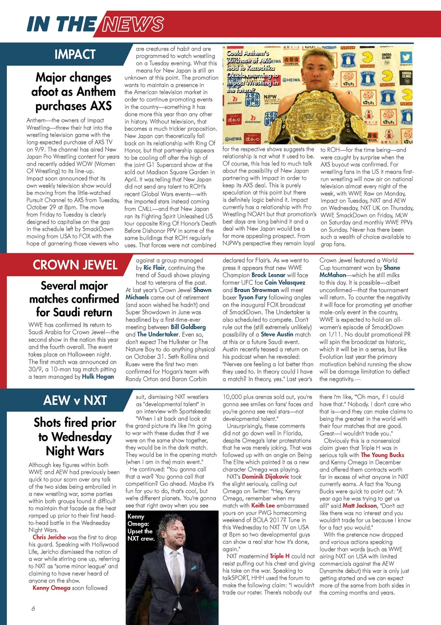 Wrestletalk Magazine Preview Pages