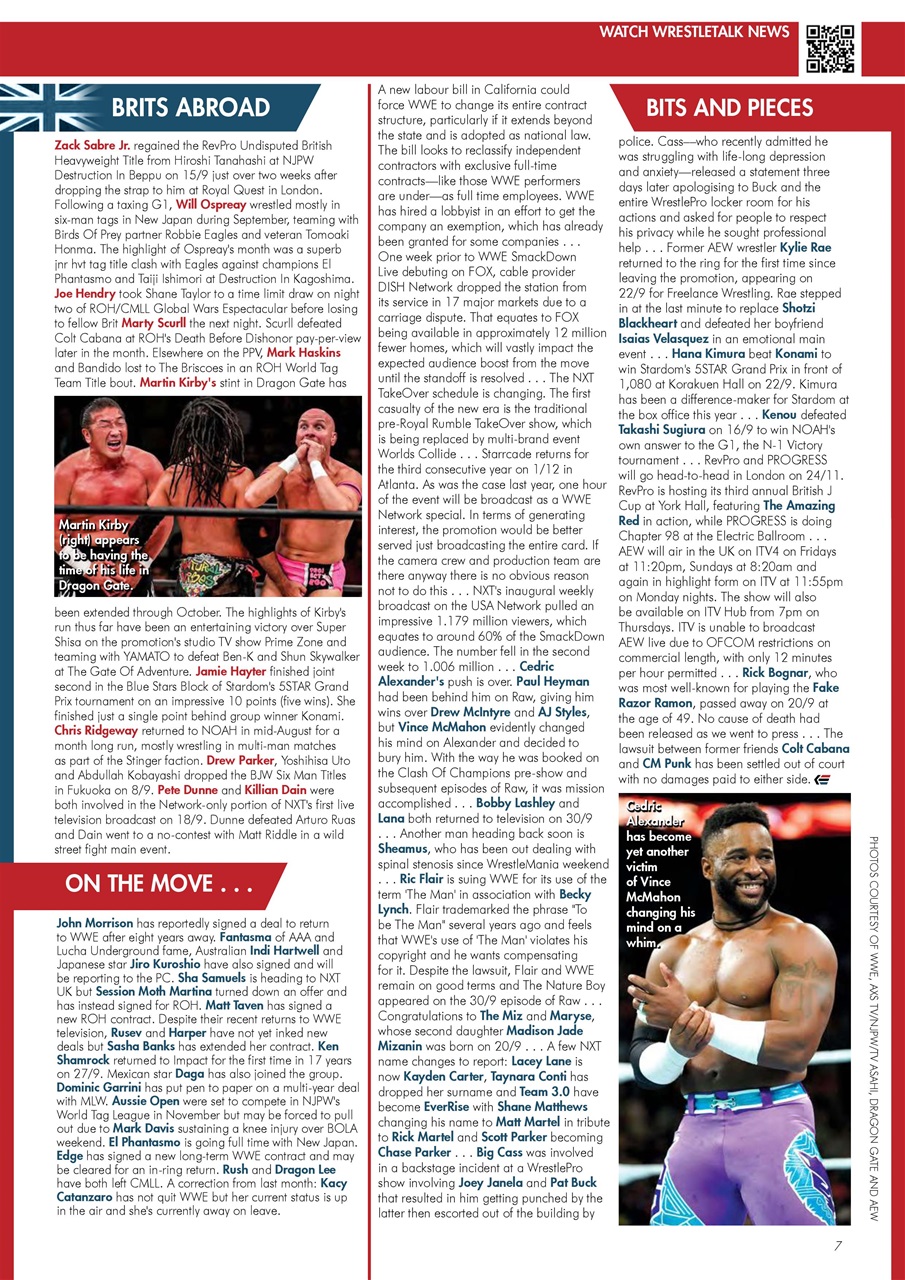 Wrestletalk Magazine Preview Pages