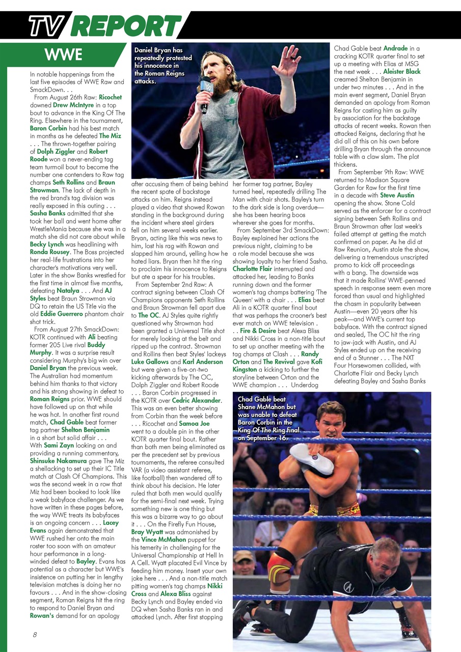 Wrestletalk Magazine Preview Pages