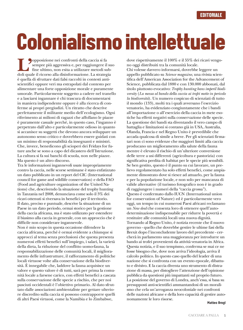 Caccia Magazine Preview Pages