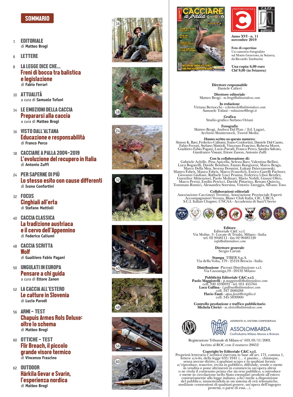 Caccia Magazine Preview Pages