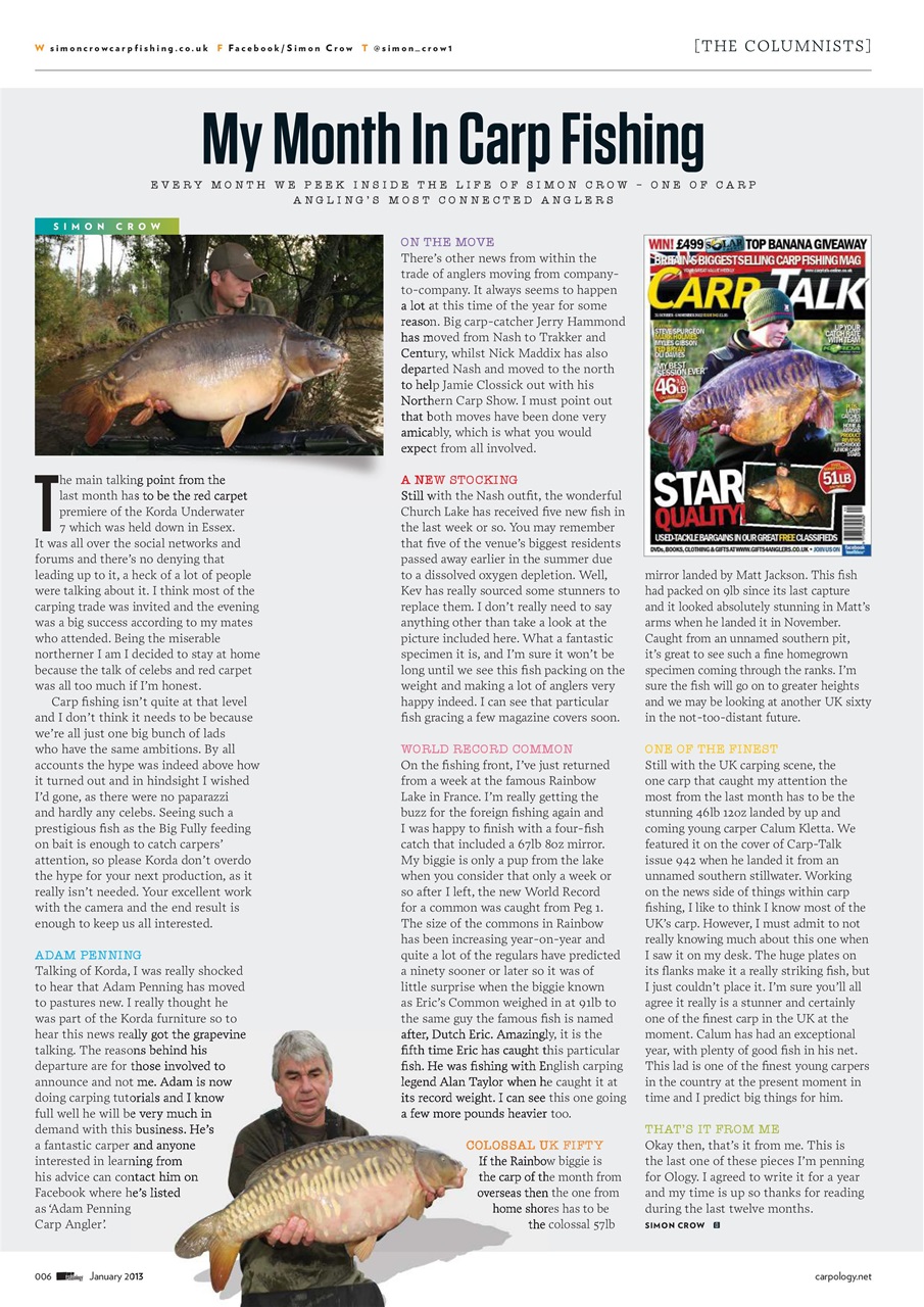 CARPology Magazine Preview Pages