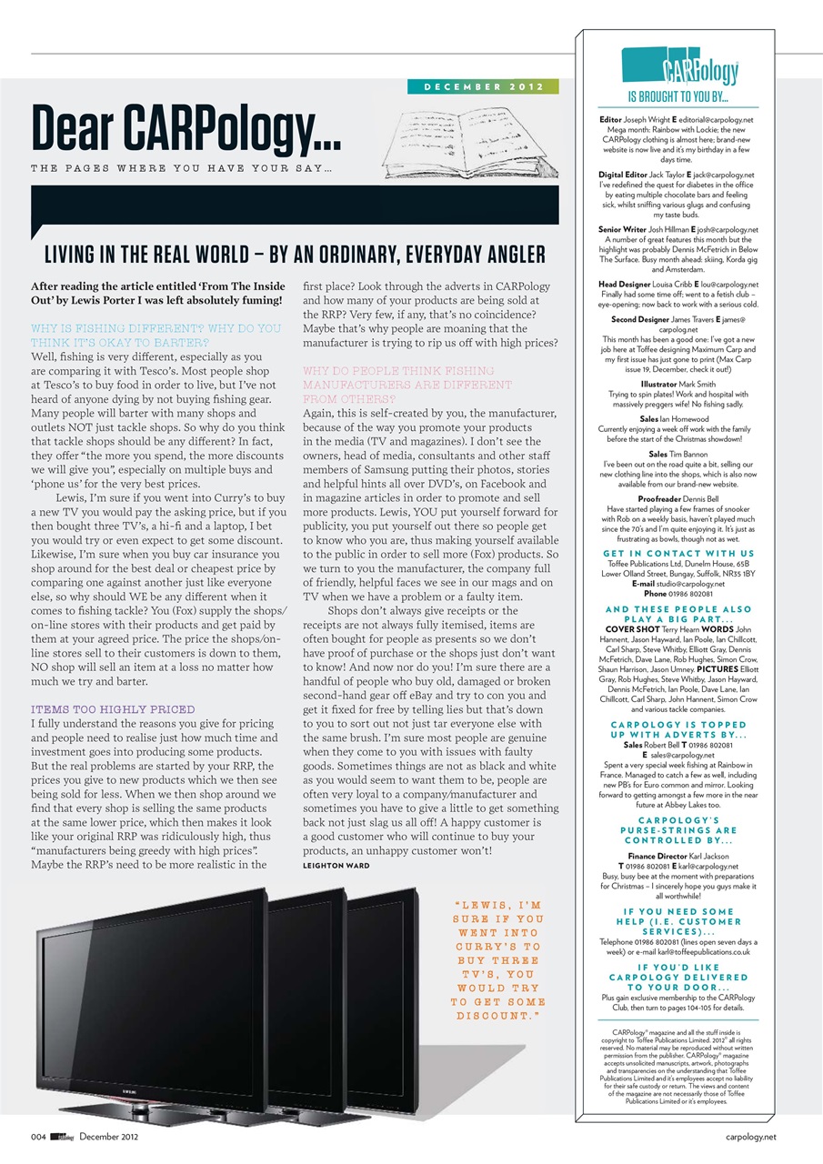 CARPology Magazine Preview Pages