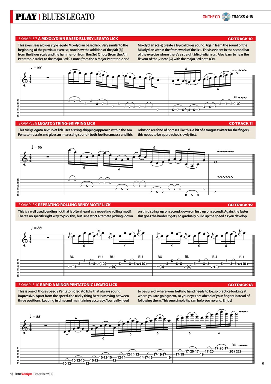Guitar Techniques Preview Pages