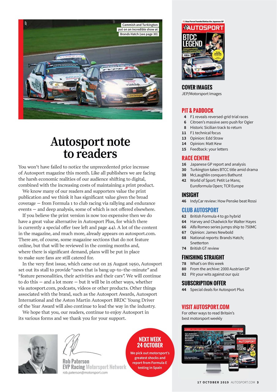 Autosport Preview Pages