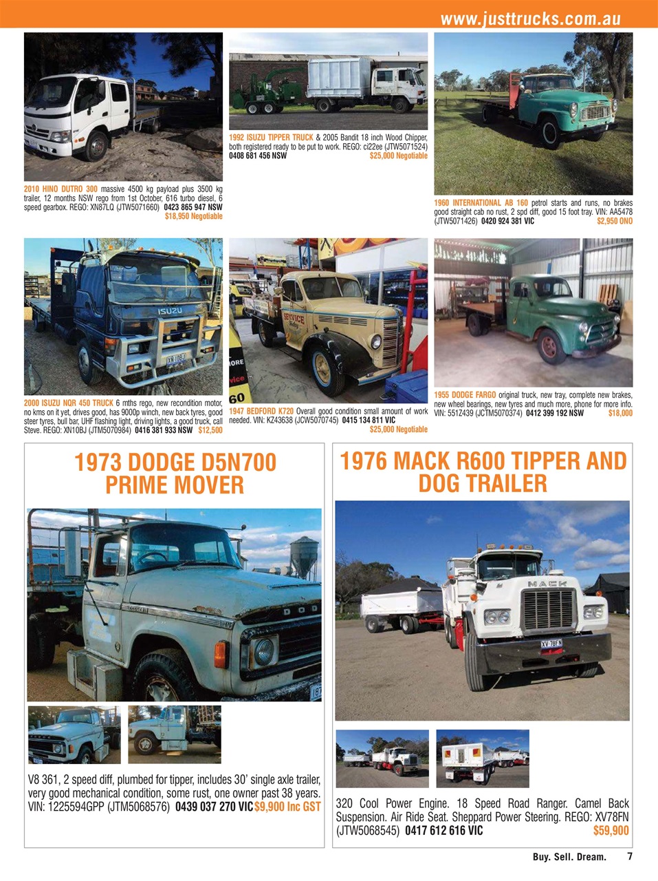 JUST TRUCKS Preview Pages
