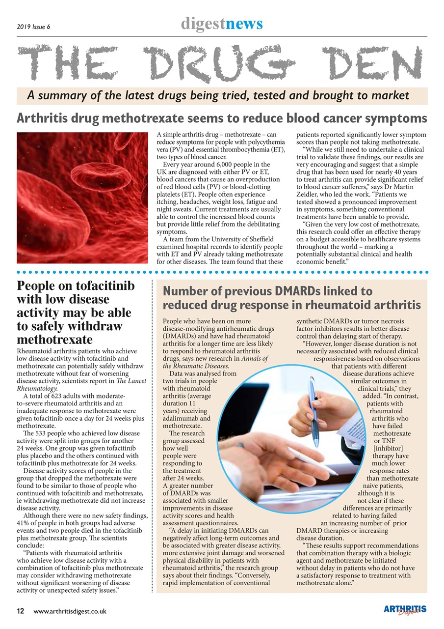 Arthritis Digest Preview Pages