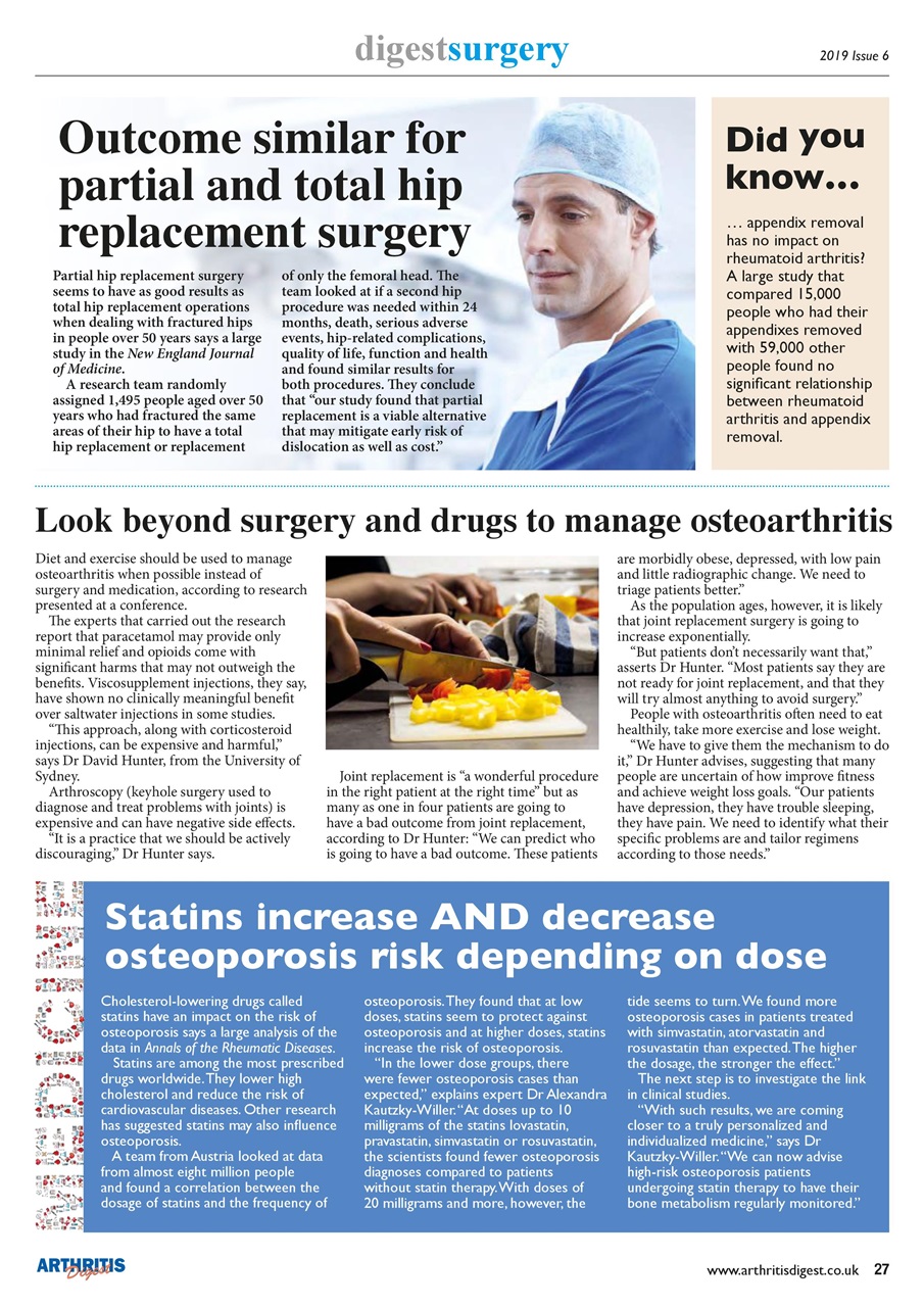 Arthritis Digest Preview Pages