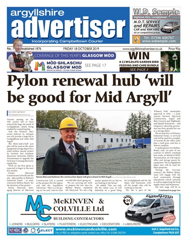 Argyllshire Advertiser issue 18 October 2019