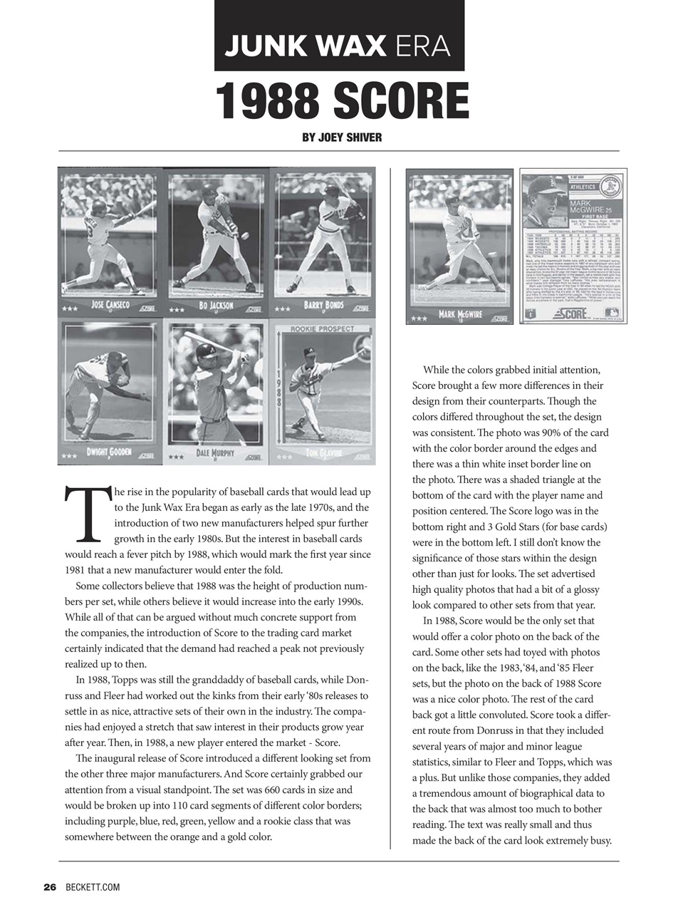 Beckett Baseball Magazine Preview Pages