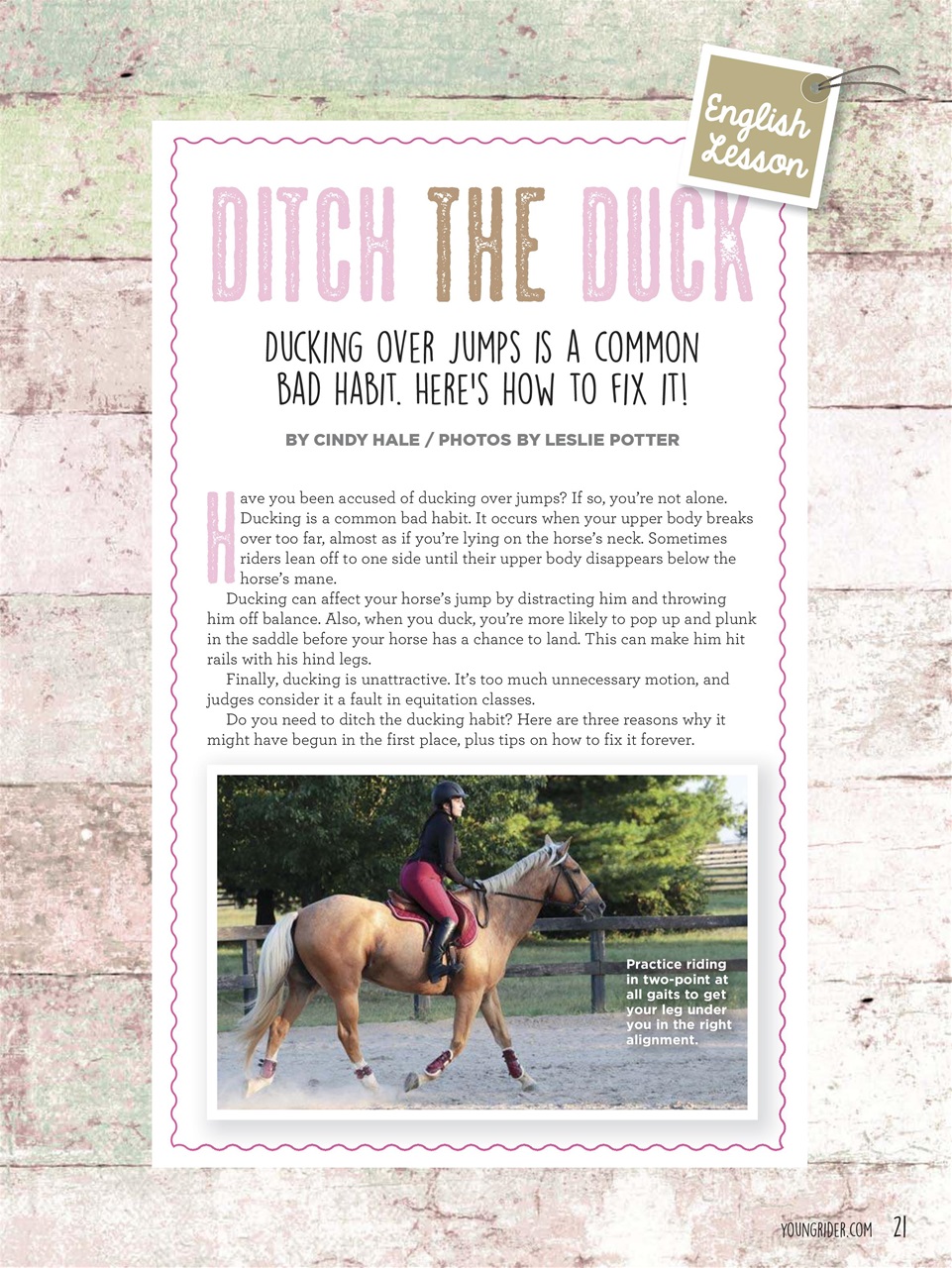 Young Rider Magazine Preview Pages