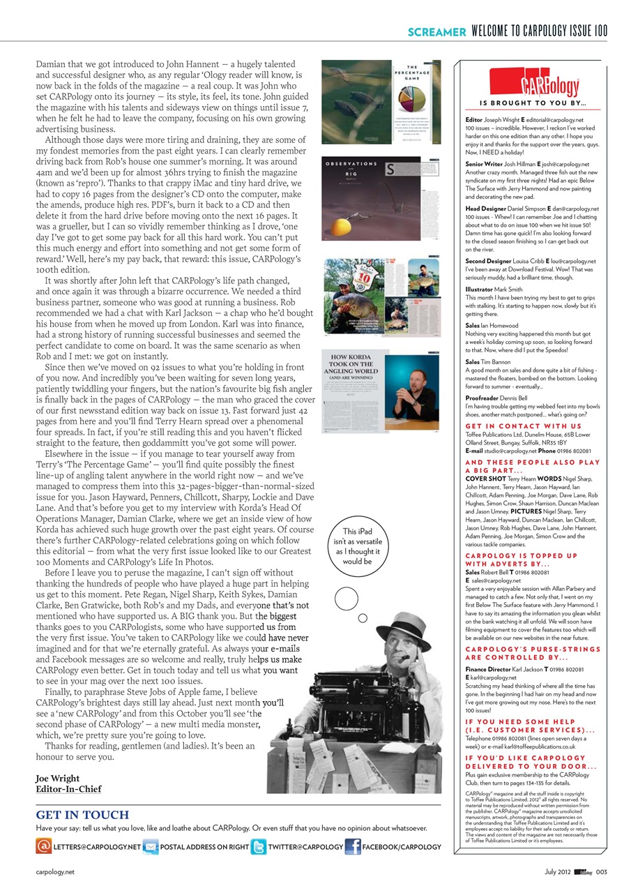 CARPology Magazine Preview Pages