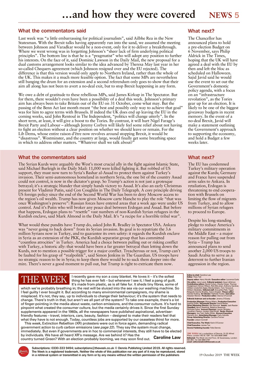 The Week Preview Pages