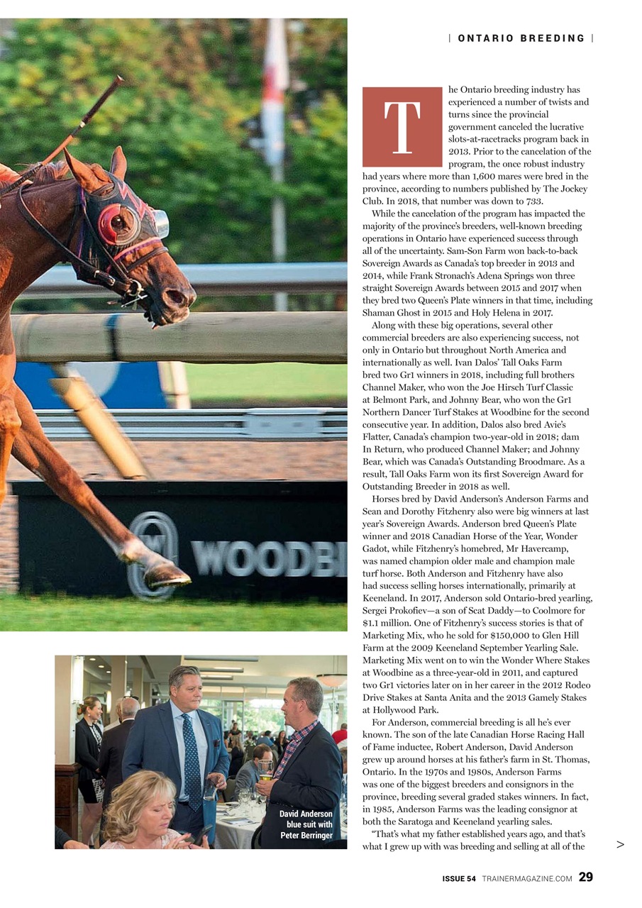 North American Trainer Magazine - horse racing Preview Pages