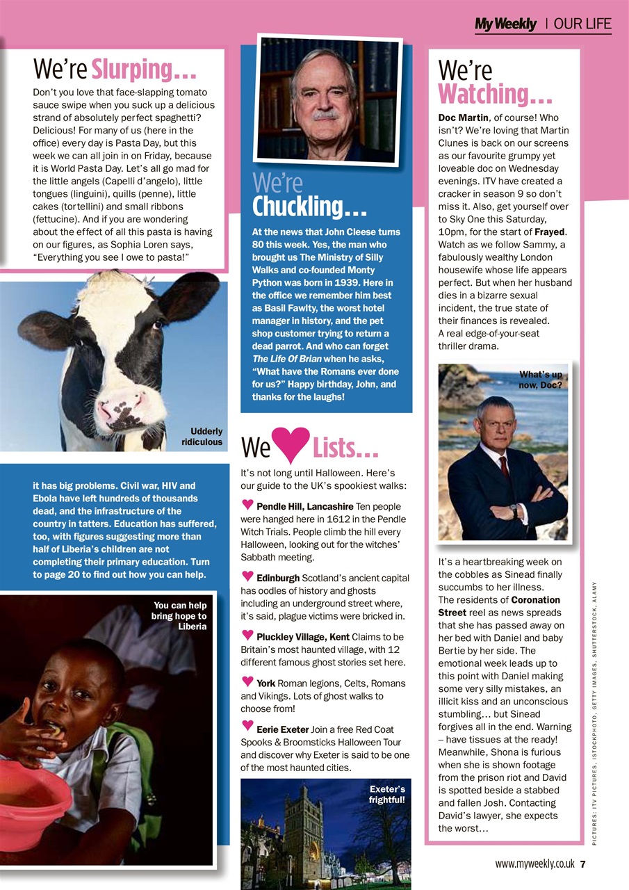 My Weekly Preview Pages