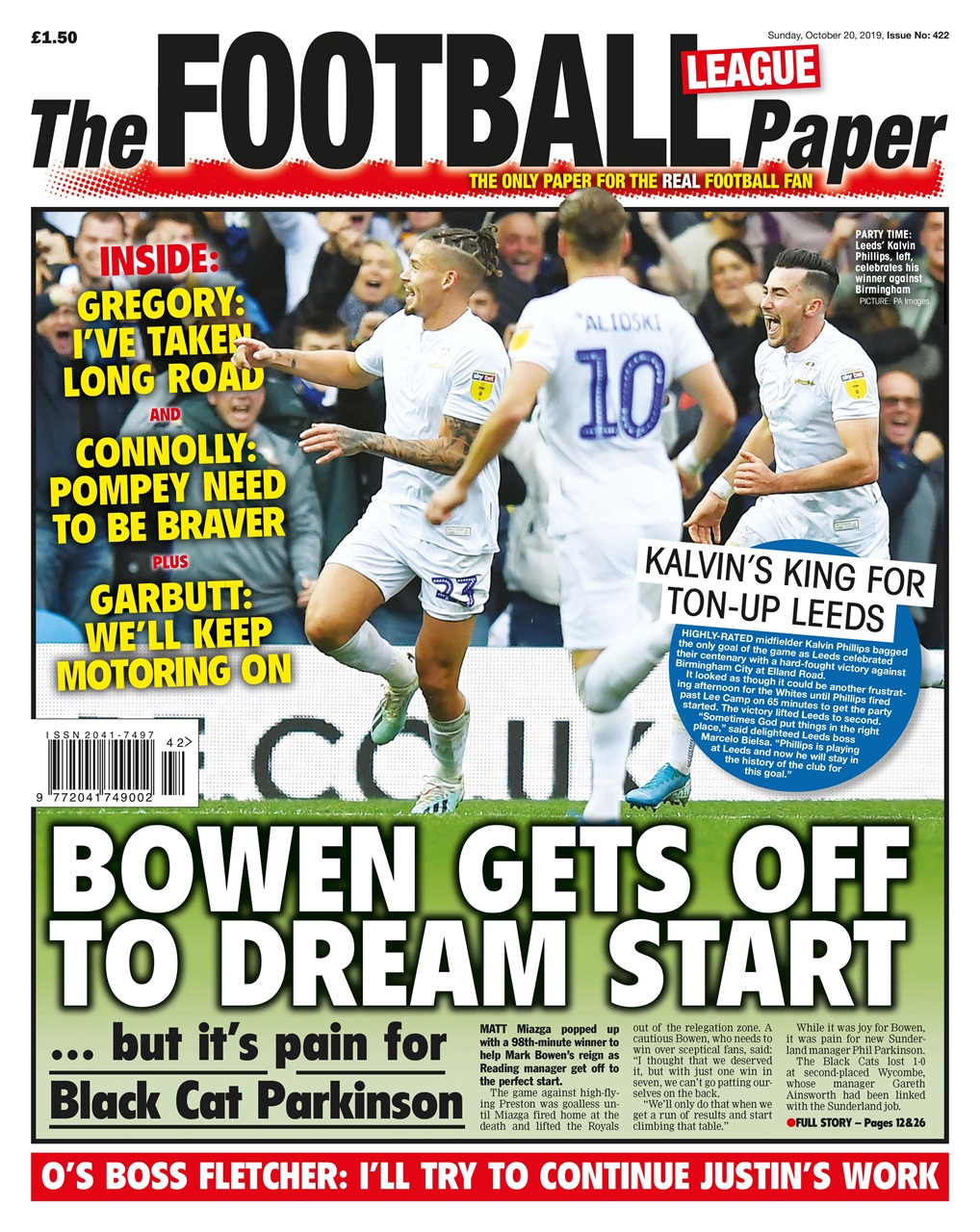 The Football League Paper Preview Pages