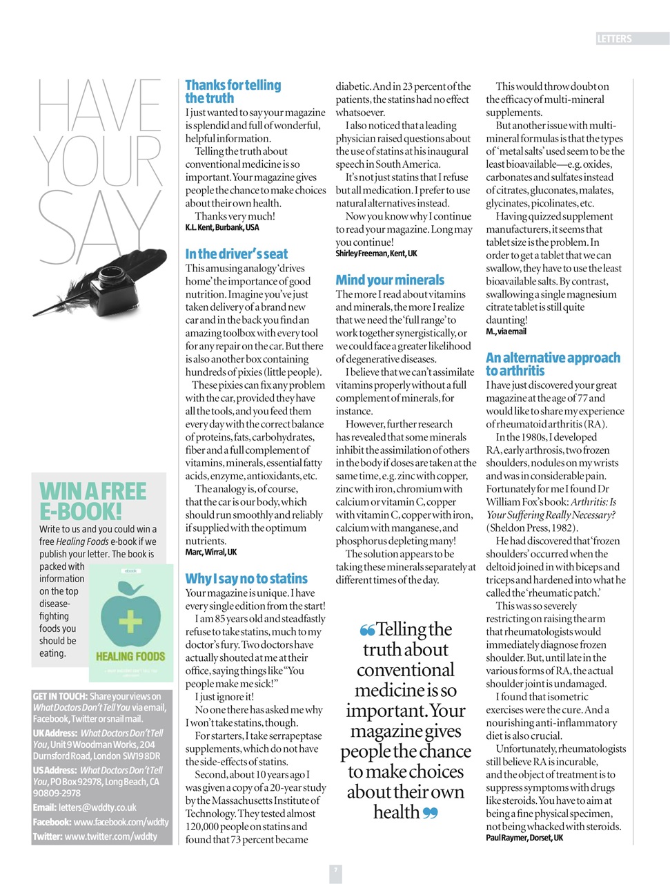 What Doctors Don't Tell You Preview Pages