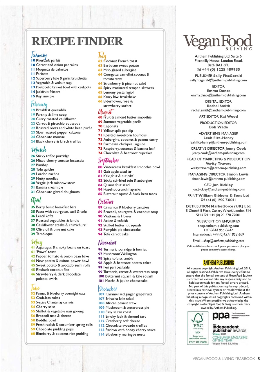 Vegan Cookbook Preview Pages